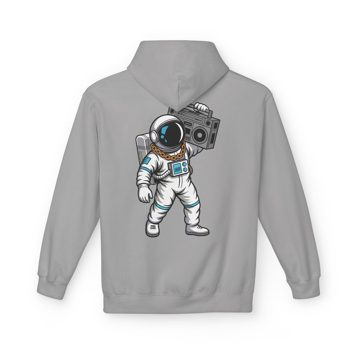Astronaut Evolution Hoodie – Retro Space Explorer Graphic Hoodie
