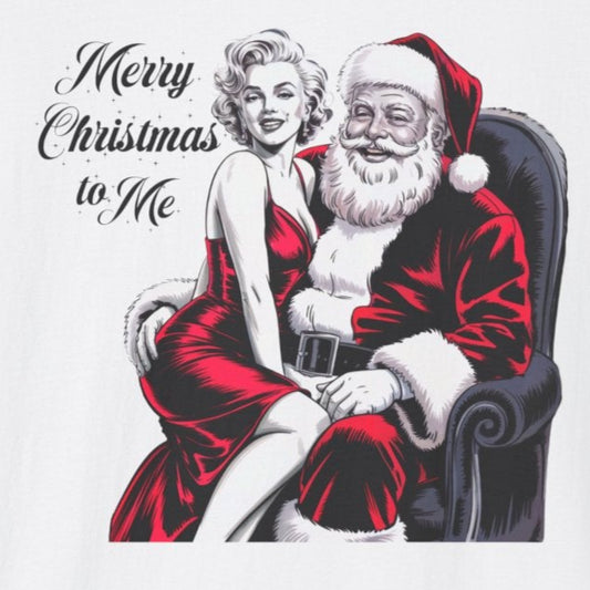 Monroe Christmas T-Shirt, Santa Graphic Tee, Holiday Apparel, Gift for Him/Her, Fun Xmas Top