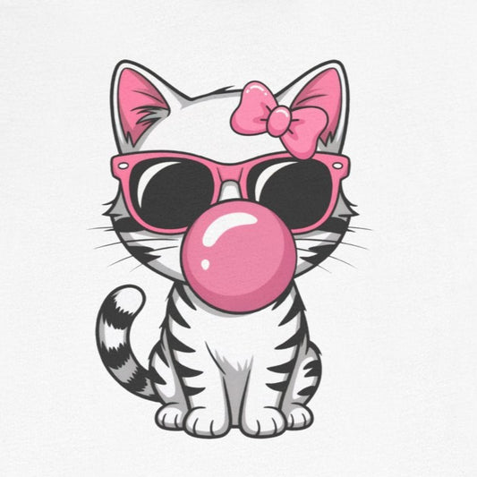 Bubble Gum Girl Kitty T-Shirt