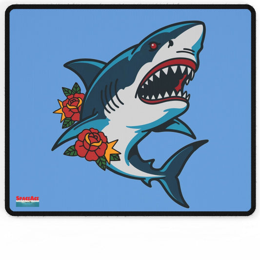 Shark & Roses Desk Mat Gaming Mouse Pad