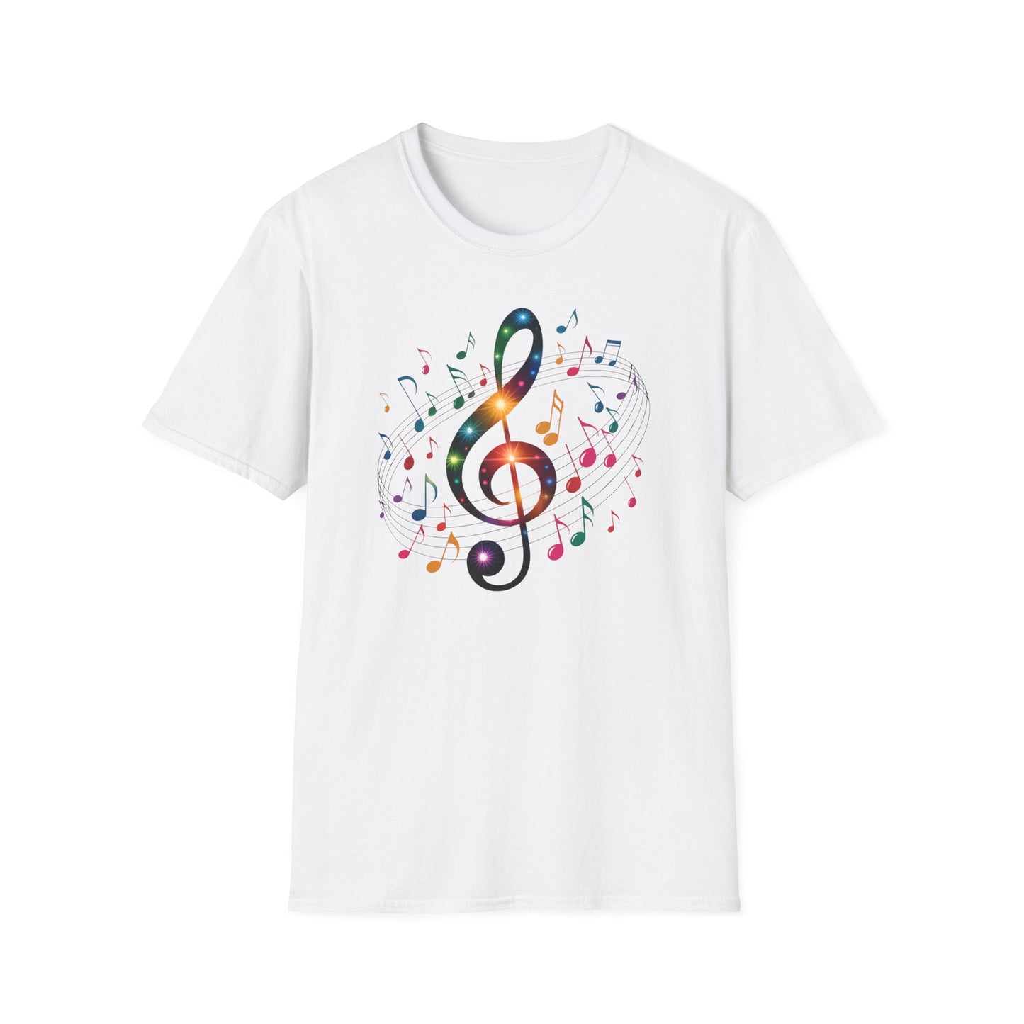 Musical Vibes T-Shirt, Softstyle Tee for Music Lovers, Gifts for Musicians, Concert Wear, Casual Outfits, Music Festival Apparel