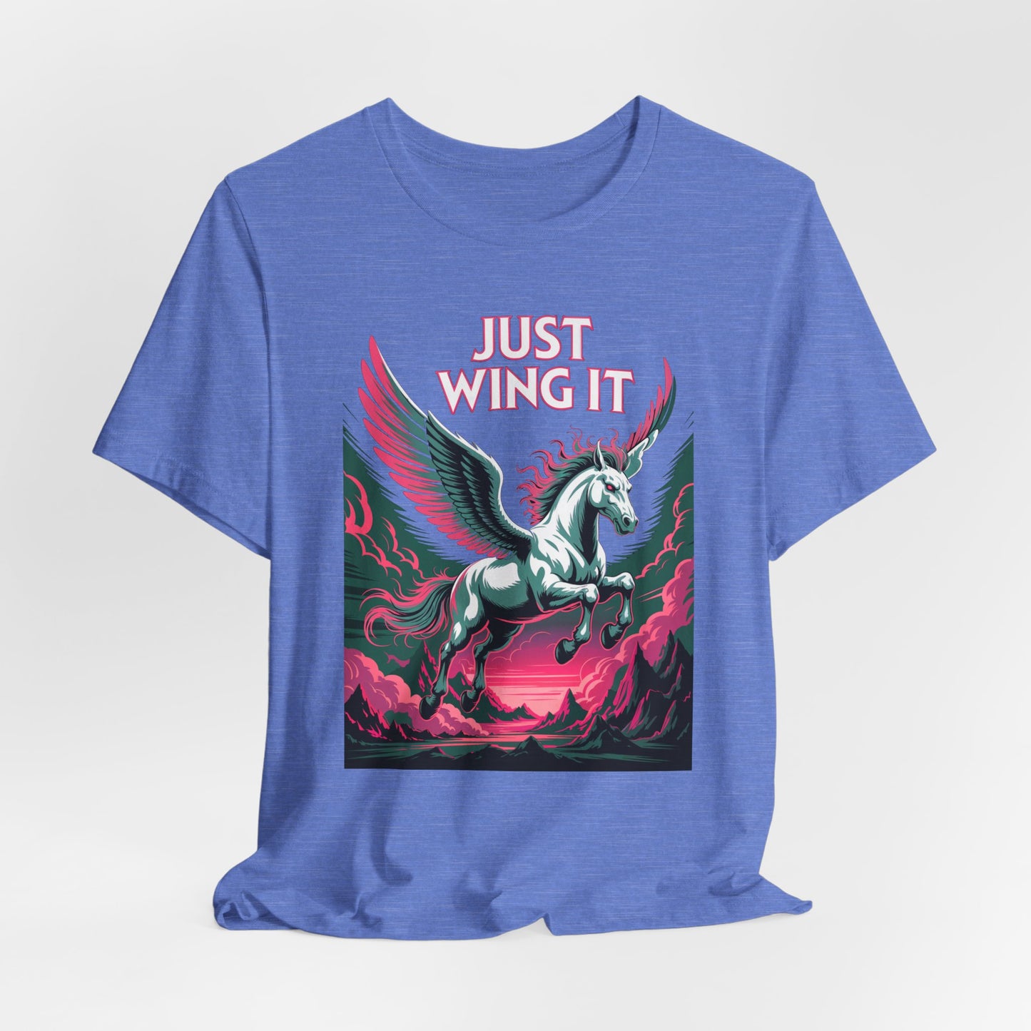 Just Wing It Pink Pegasus Shirt Lightning Clash of the Titans Mythical Horse