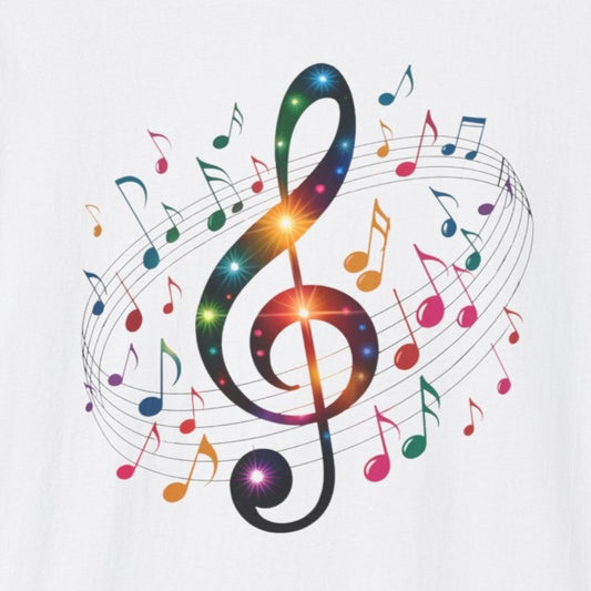 Musical Vibes T-Shirt, Softstyle Tee for Music Lovers, Gifts for Musicians, Concert Wear, Casual Outfits, Music Festival Apparel