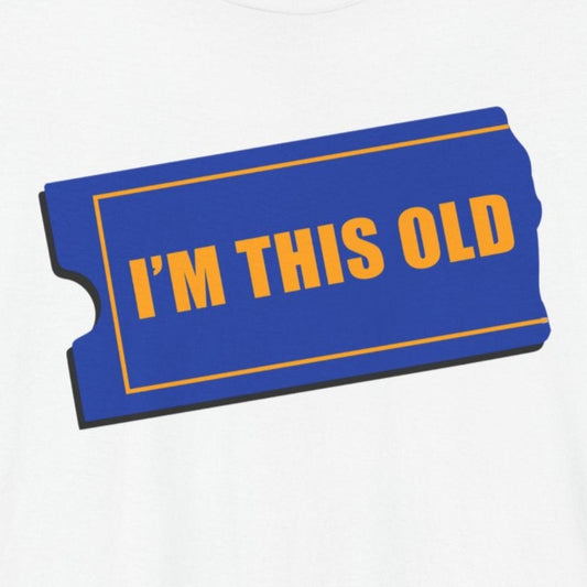 I am This Old Blockbuster Tshirt, novelty tee, Retro vintage logos