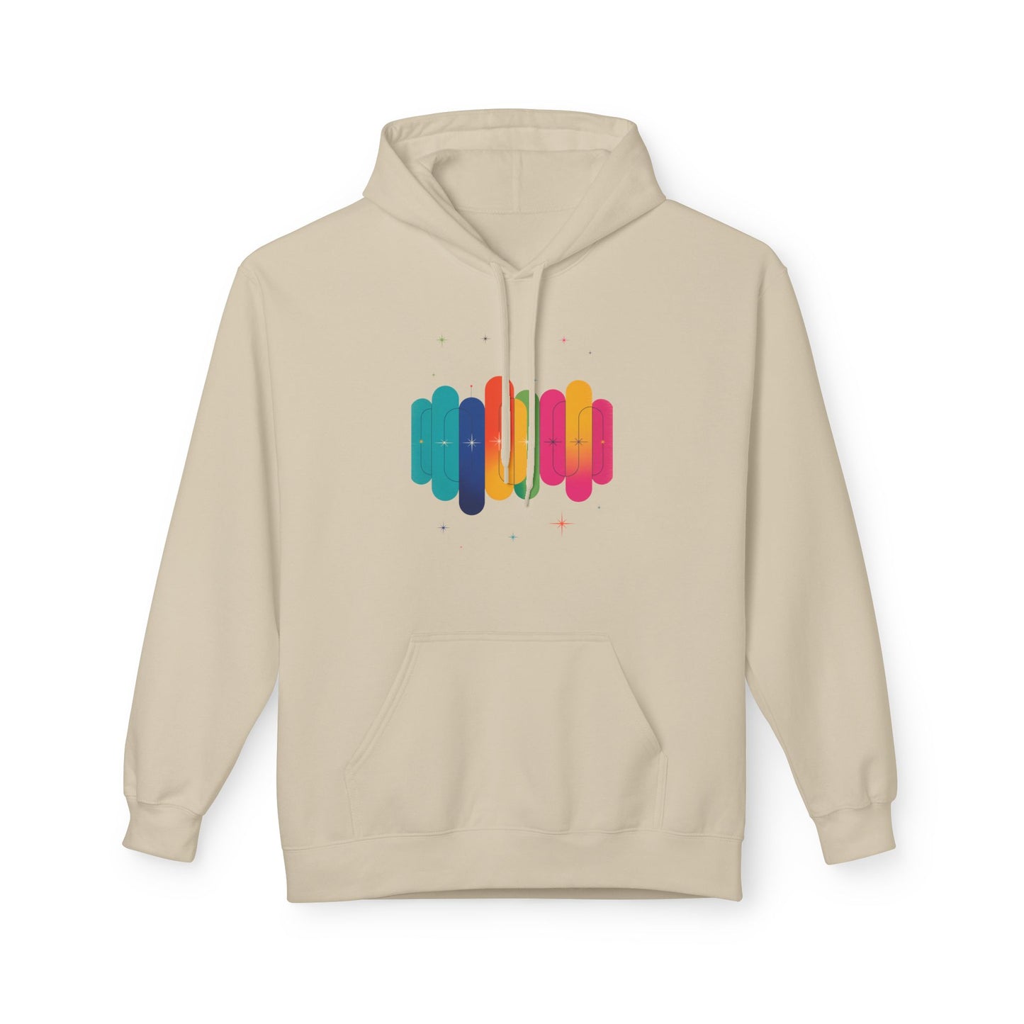 Rainbow Lips Hoodie — Colorful Graphic Pullover