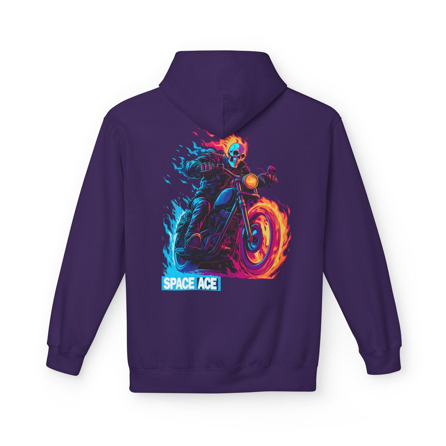 Space Ace Hoodie - General Crunch with Flaming Bike