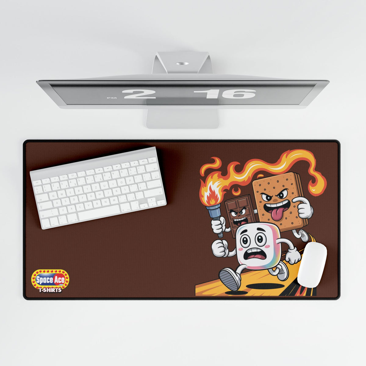 Cartoon S'mores Chase Desk Mat - Gaming Mousepad