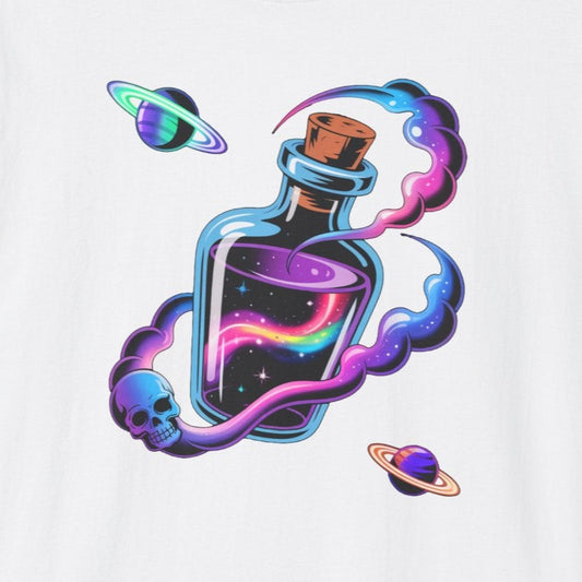 Galactic Potion T-Shirt, Cosmic Tee, Space Shirt, Gift for Astronomers, Science Lovers, Boho Style Apparel