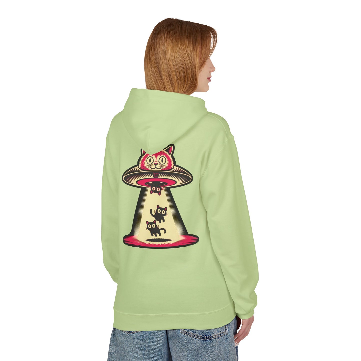 Cat UFO Hoodie — Abducted Kitties Graphic Hoodie