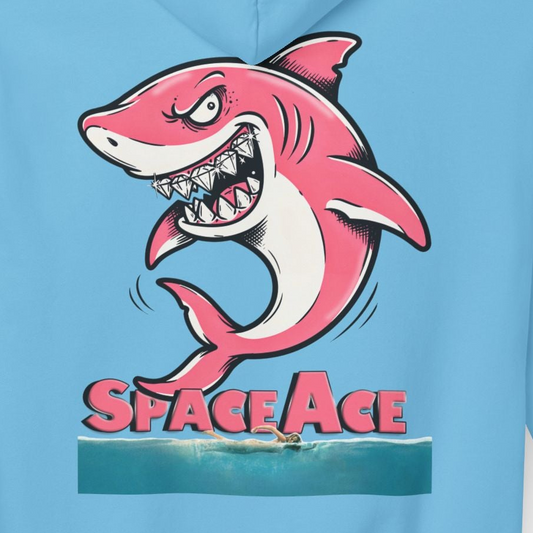 Space Ace Jawsy Hoodie – Retro Surf Graphic Pullover