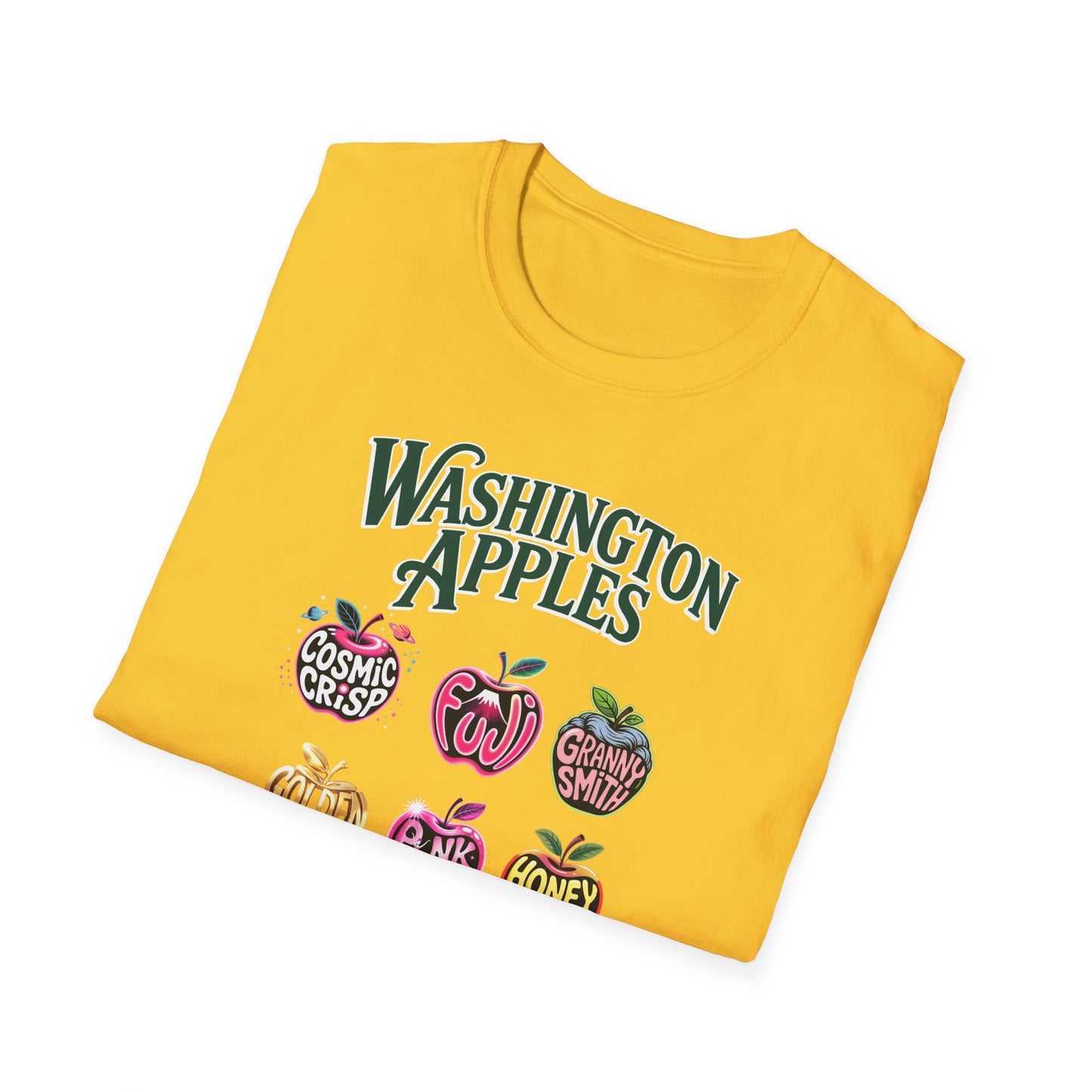 Washington Apples T-Shirt Vintage Fruit SoftStyle Tee
