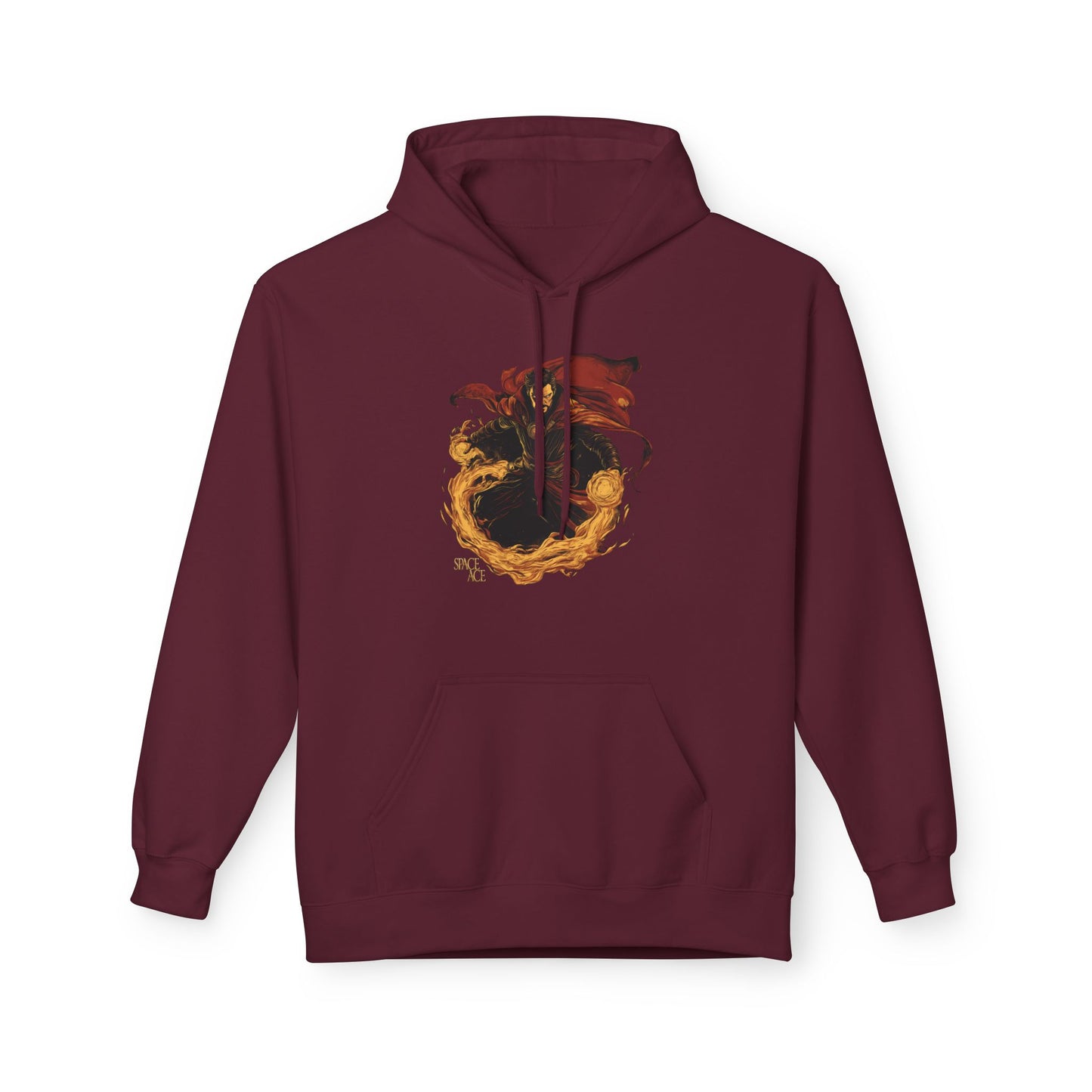 Magic Sorcerer Hoodie — Fiery Mystic Doctor of Science Graphic Pullover