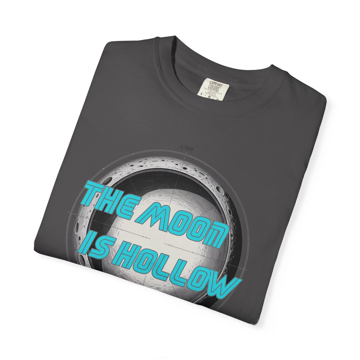 The Moon Is Hollow Tshirt Retro Sci Fi Moon Graphic