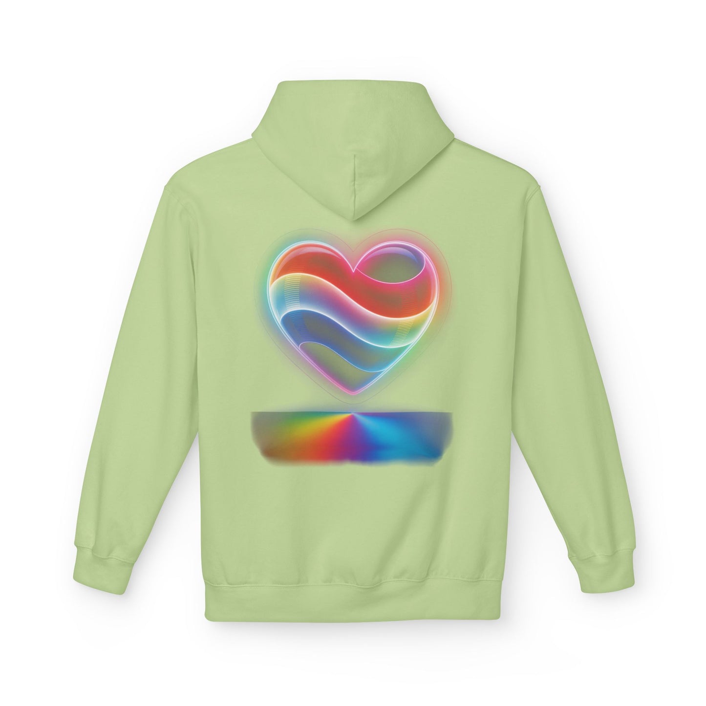 Heart Flag Hoodie — Patriotic & Rainbow Heart Pullover