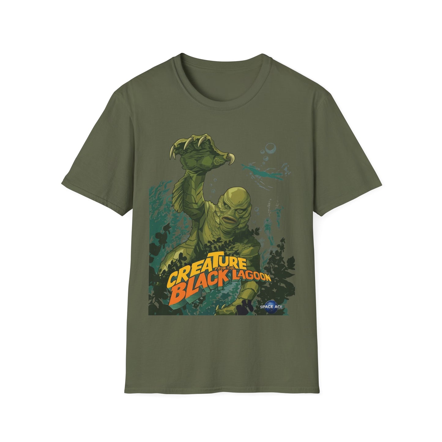 Creature Feature T‑Shirt — Vintage Swamp Monster Movie Graphic Tee