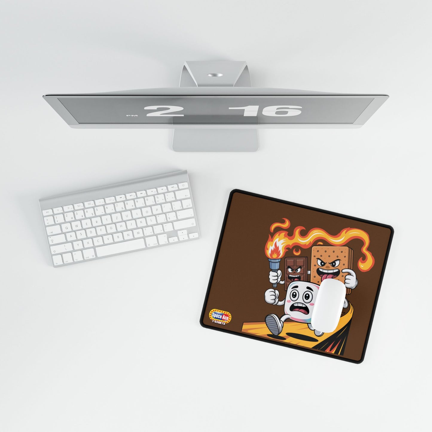 Cartoon S'mores Chase Desk Mat - Gaming Mousepad