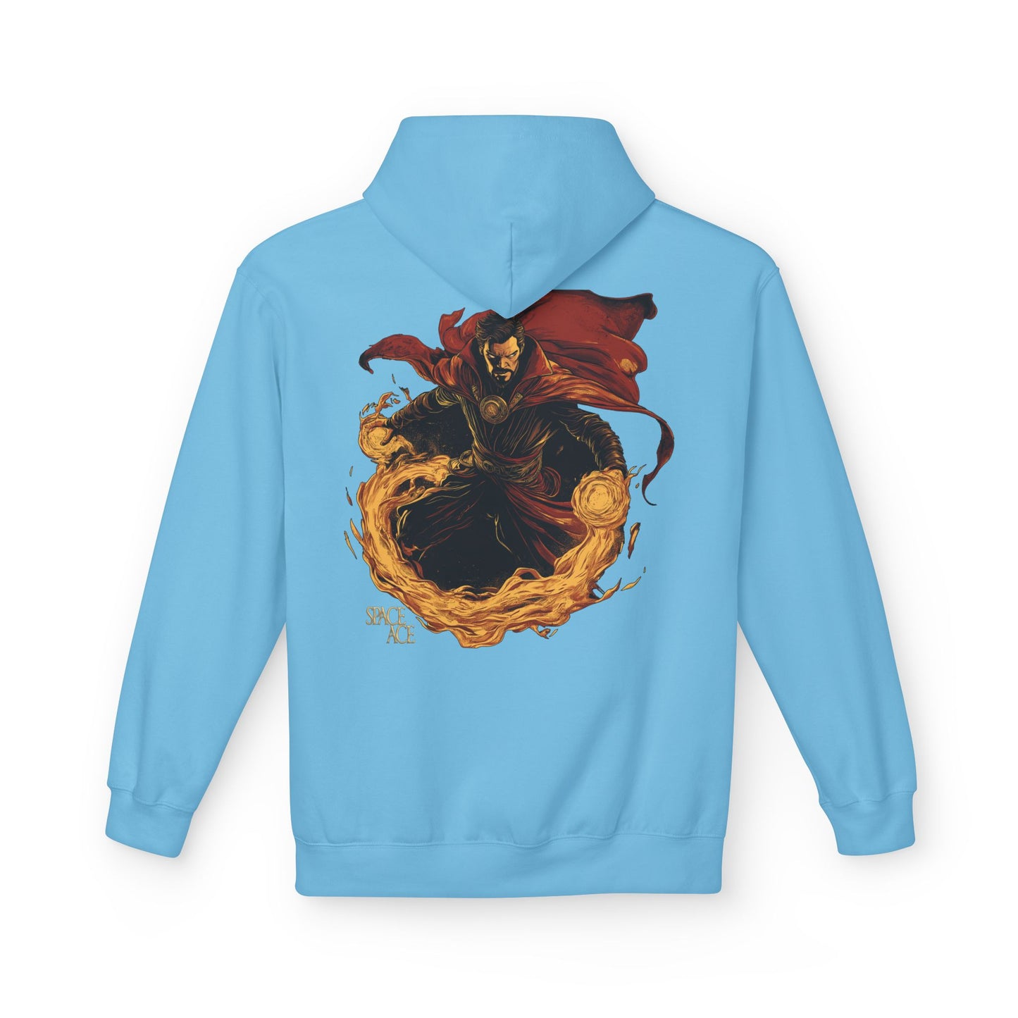 Magic Sorcerer Hoodie — Fiery Mystic Doctor of Science Graphic Pullover