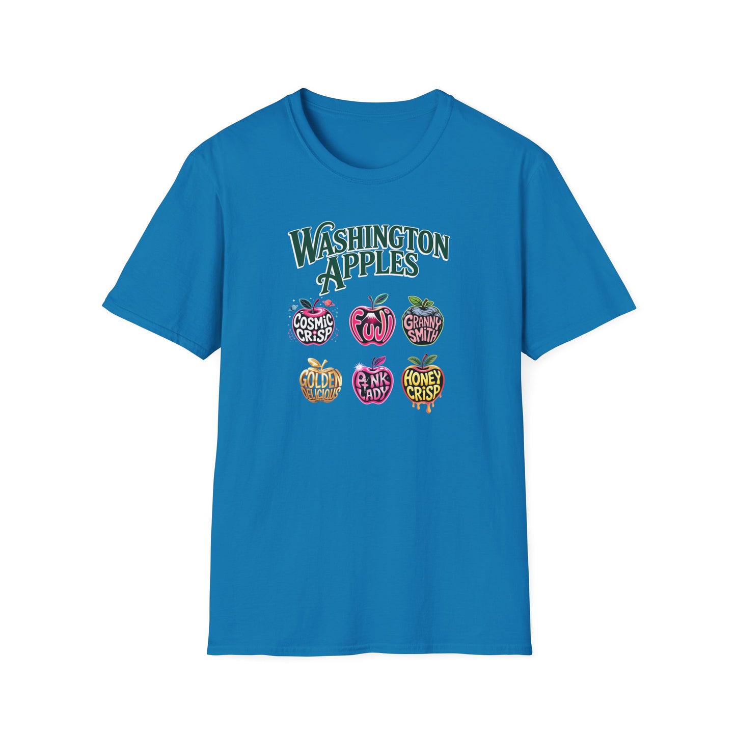 Washington Apples T-Shirt Vintage Fruit SoftStyle Tee