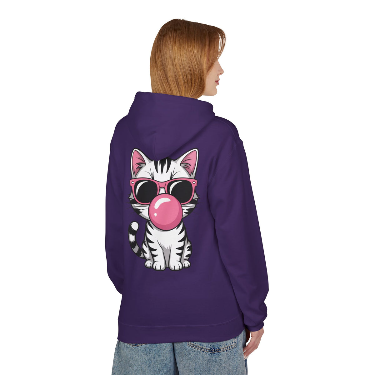 Bubblegum Kitty Hoodie — Cool Cat Sweatshirt