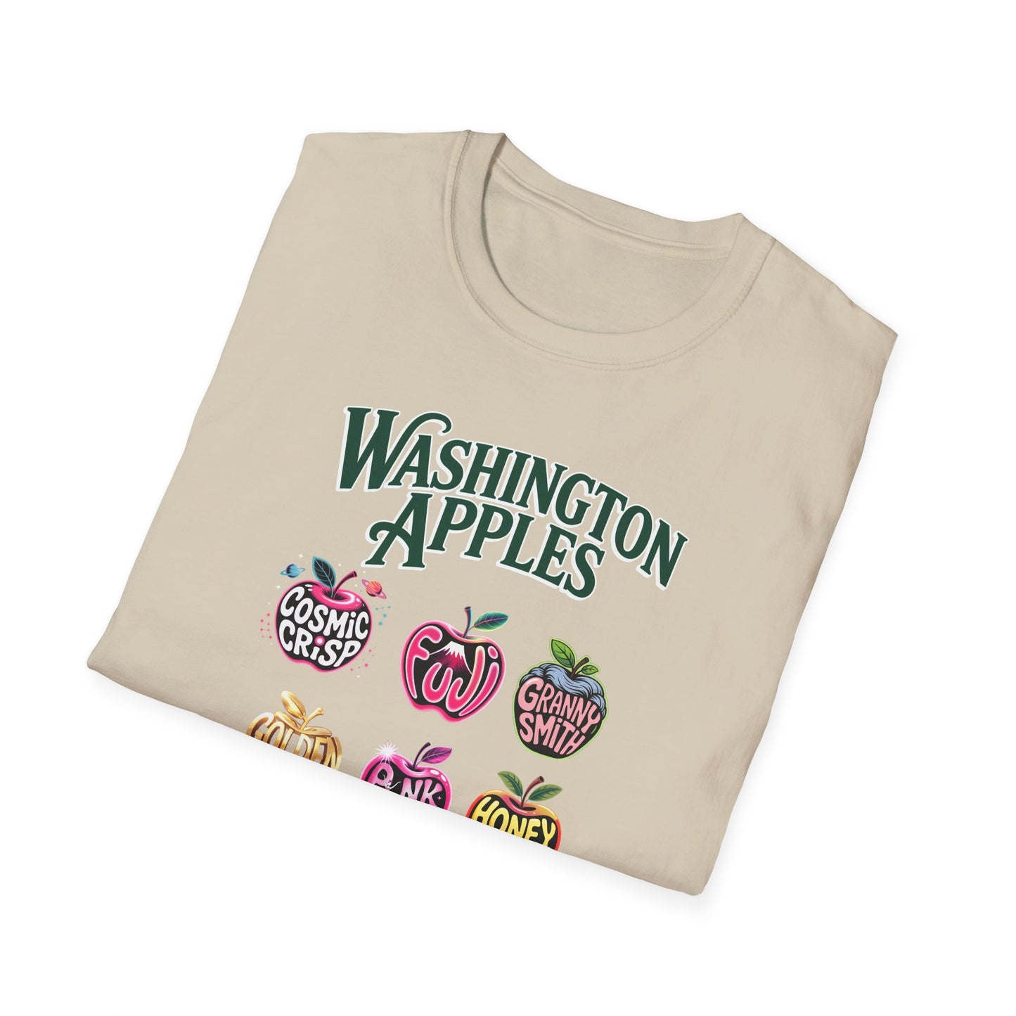 Washington Apples T-Shirt Vintage Fruit SoftStyle Tee