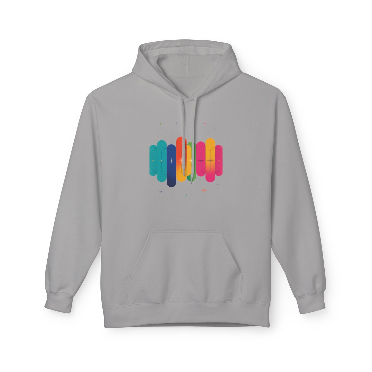 Rainbow Lips Hoodie — Colorful Graphic Pullover