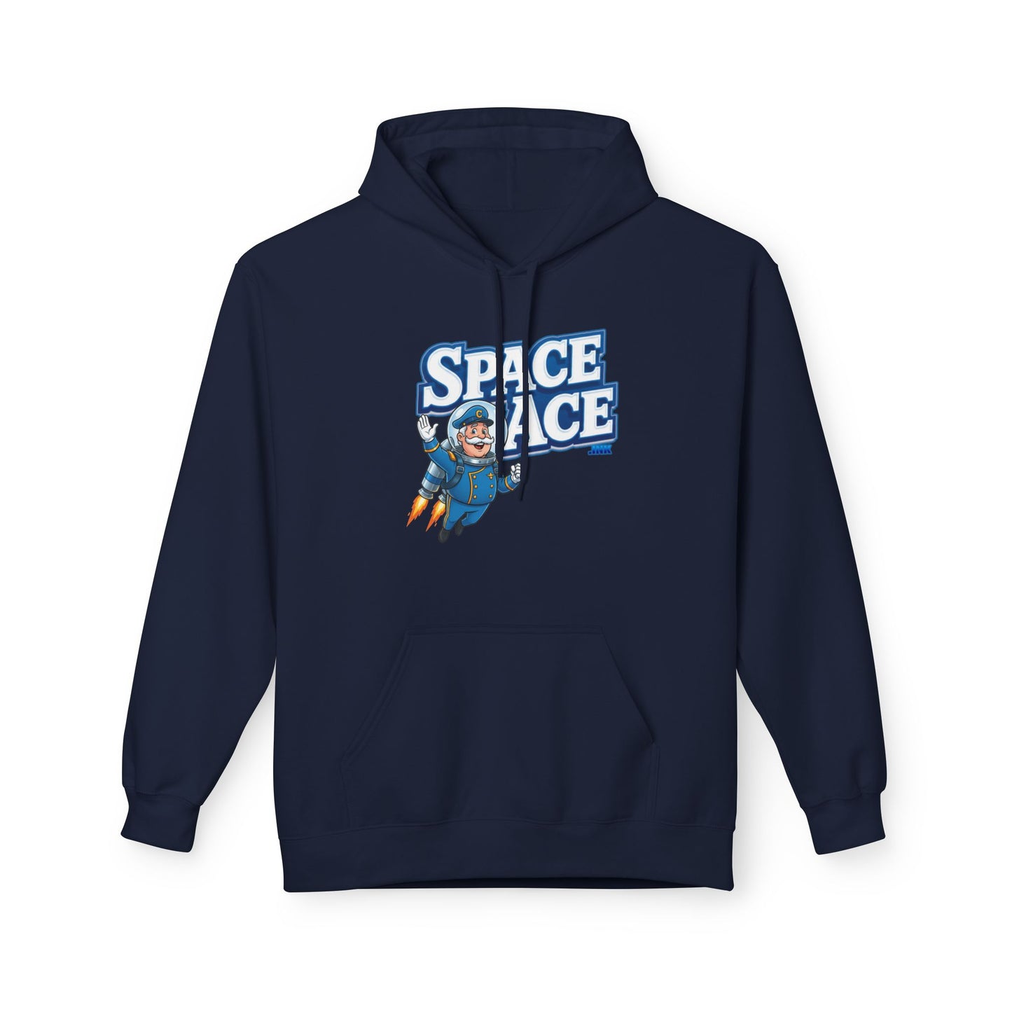Space Ace Hoodie - General Crunch with Flaming Bike