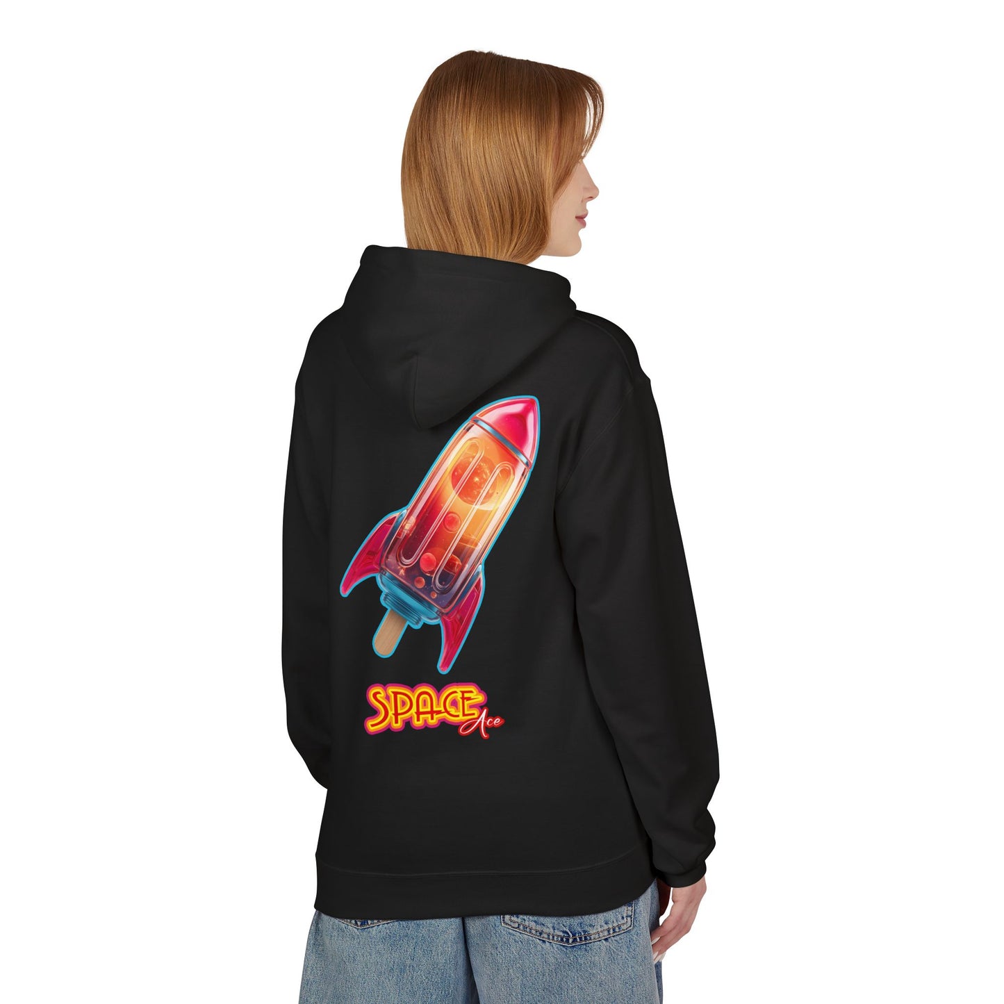 Space Ace-sicle Hoodie - Rocket Pop Ice Lolly Logo