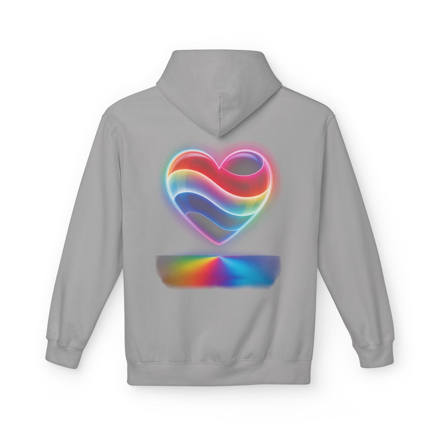 Heart Flag Hoodie — Patriotic & Rainbow Heart Pullover