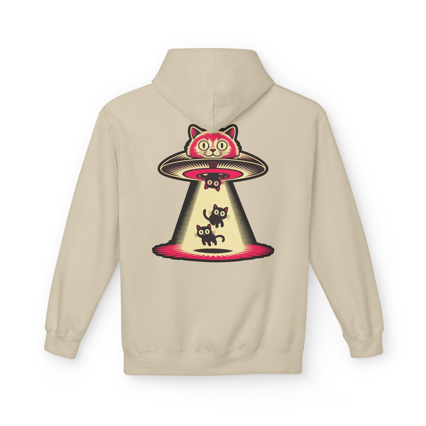 Cat UFO Hoodie — Abducted Kitties Graphic Hoodie
