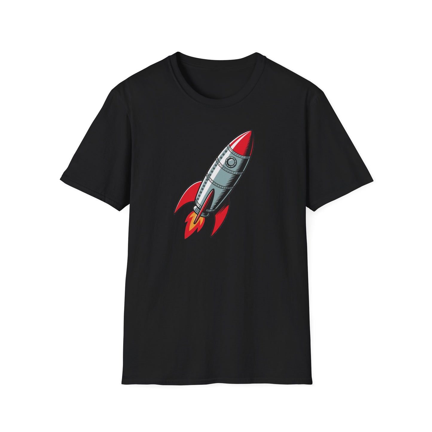 Rocket Graphic T-Shirt Retro Space Rocket Shirt