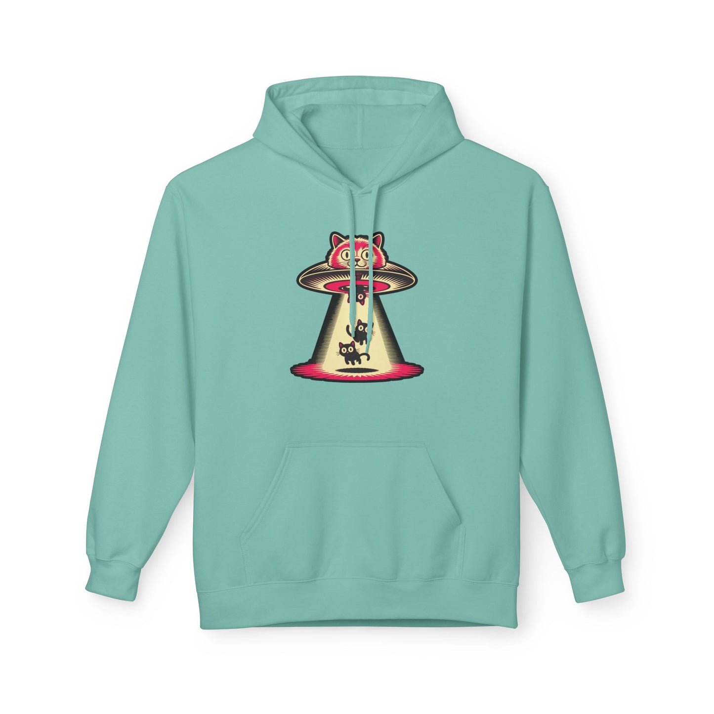 Cat UFO Hoodie — Abducted Kitties Graphic Hoodie