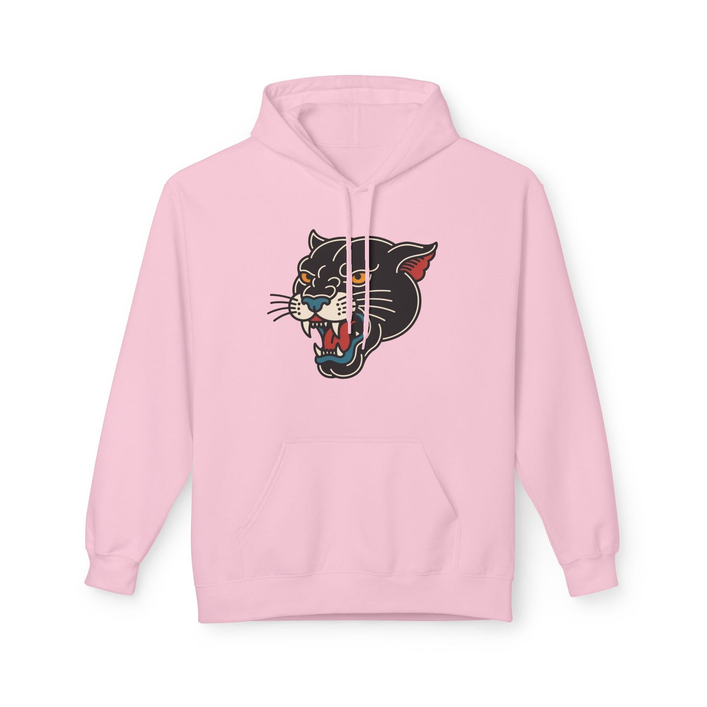 Panther Tattoo Hoodie – Retro Black Cat Graphic Sweatshirt