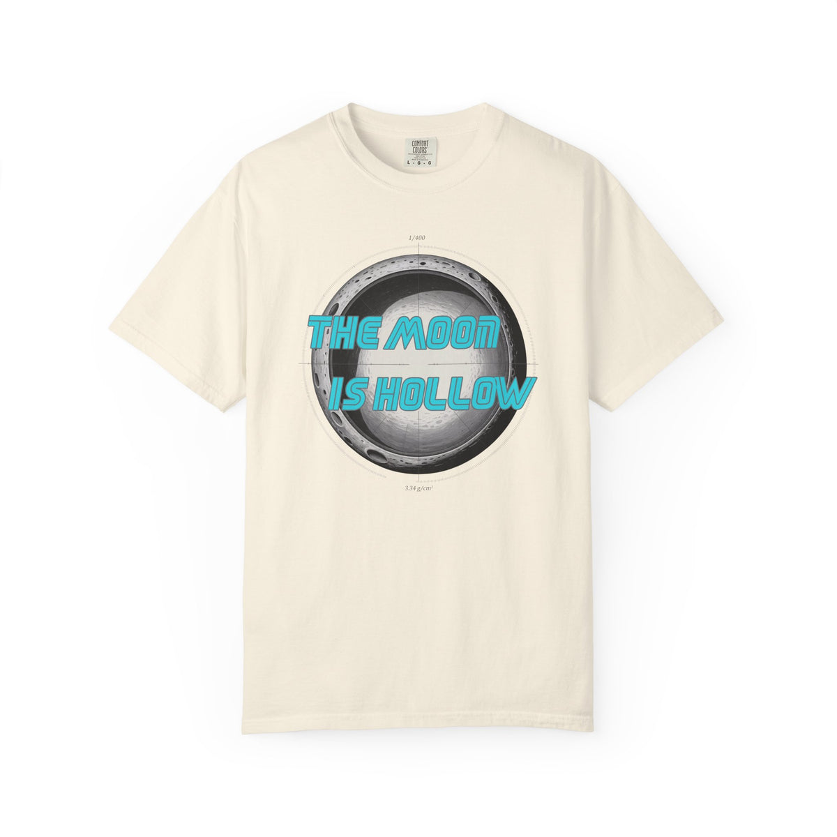 The Moon Is Hollow Tshirt Retro Sci Fi Moon Graphic