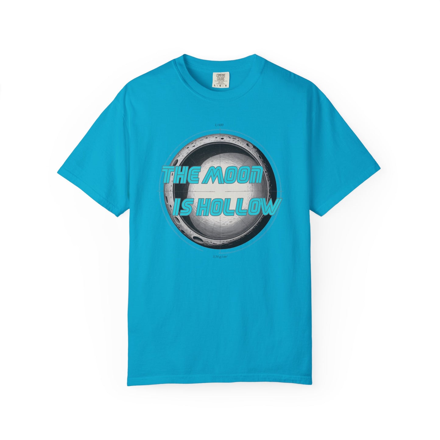 The Moon Is Hollow Tshirt Retro Sci Fi Moon Graphic