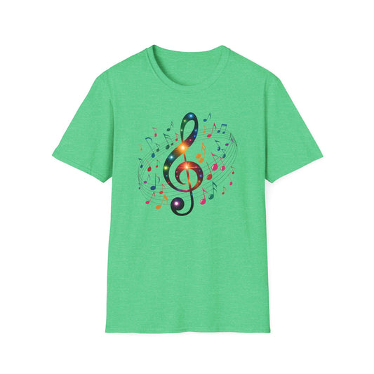 Musical Vibes T-Shirt, Softstyle Tee for Music Lovers, Gifts for Musicians, Concert Wear, Casual Outfits, Music Festival Apparel