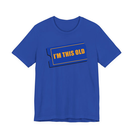 I am This Old Blockbuster Tshirt, novelty tee, Retro vintage logos