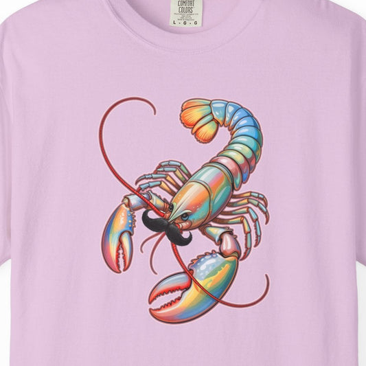 Cotton Candy Lobster Mania Graphic T-Shirt