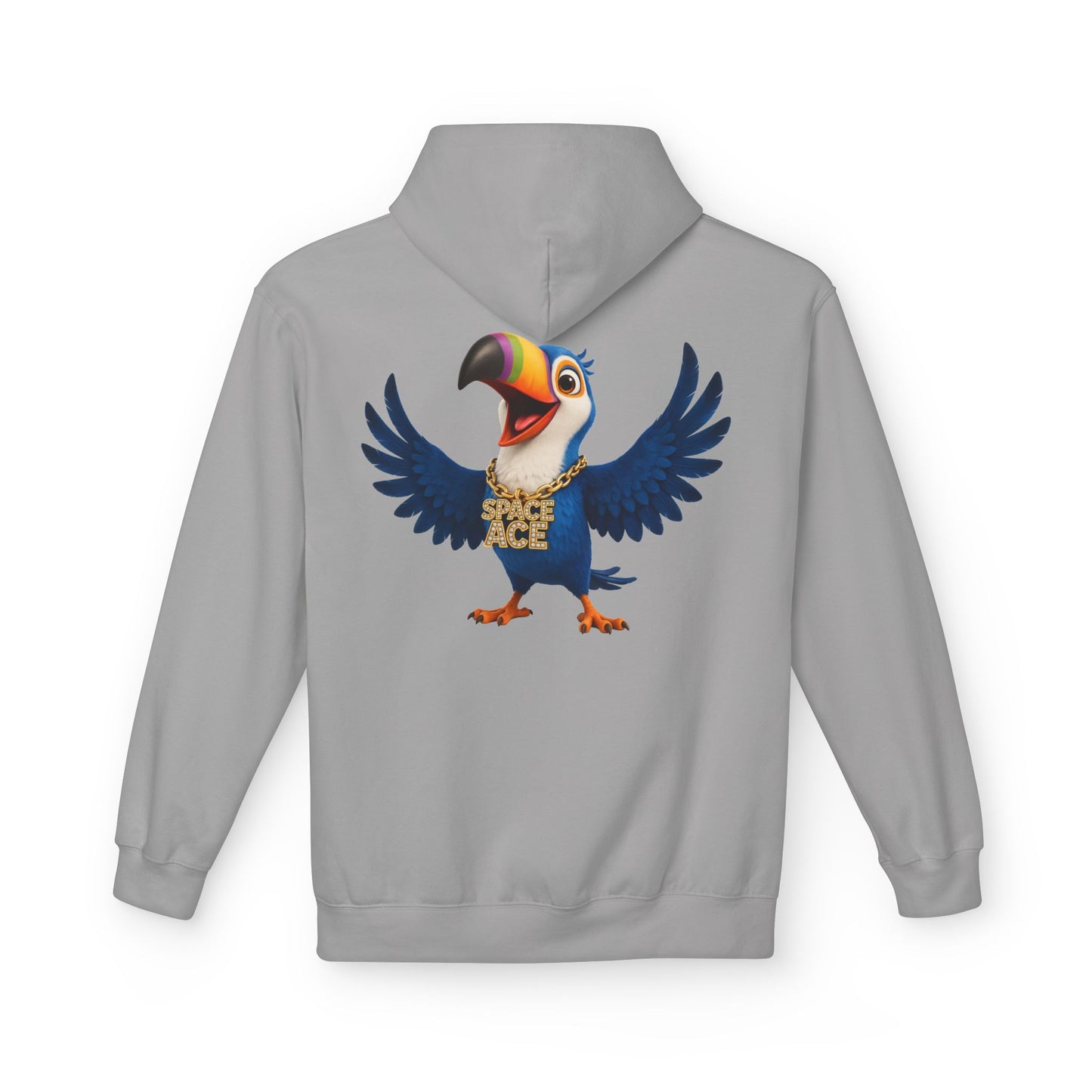 Space Ace Toucan Doug Hoodie — General Crunch Cartoon Pullover