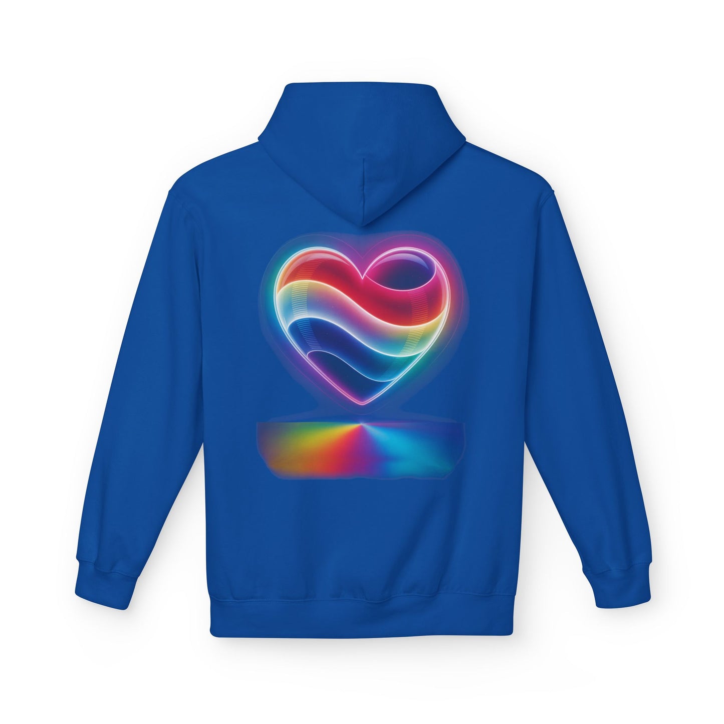 Heart Flag Hoodie — Patriotic & Rainbow Heart Pullover