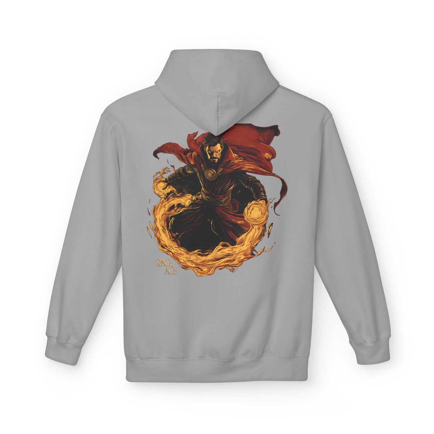 Magic Sorcerer Hoodie — Fiery Mystic Doctor of Science Graphic Pullover