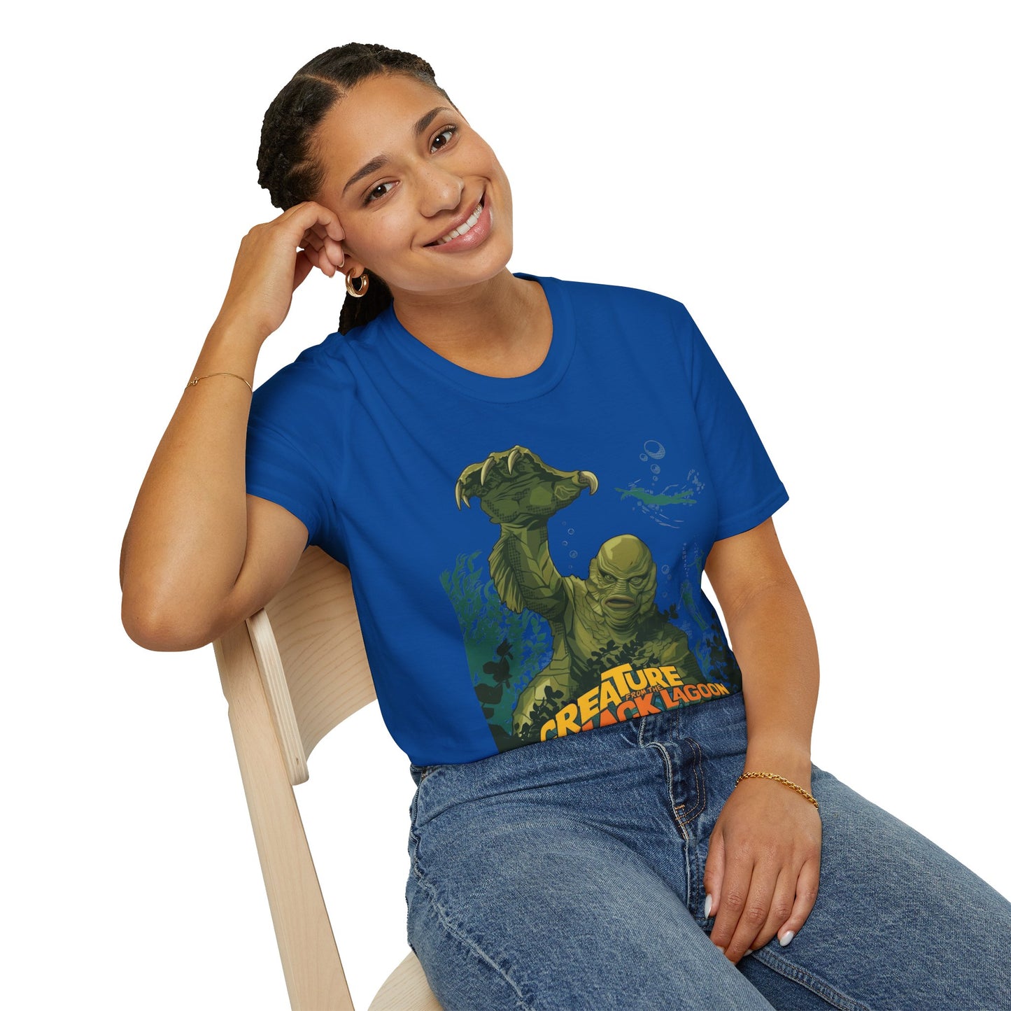 Creature Feature T‑Shirt — Vintage Swamp Monster Movie Graphic Tee
