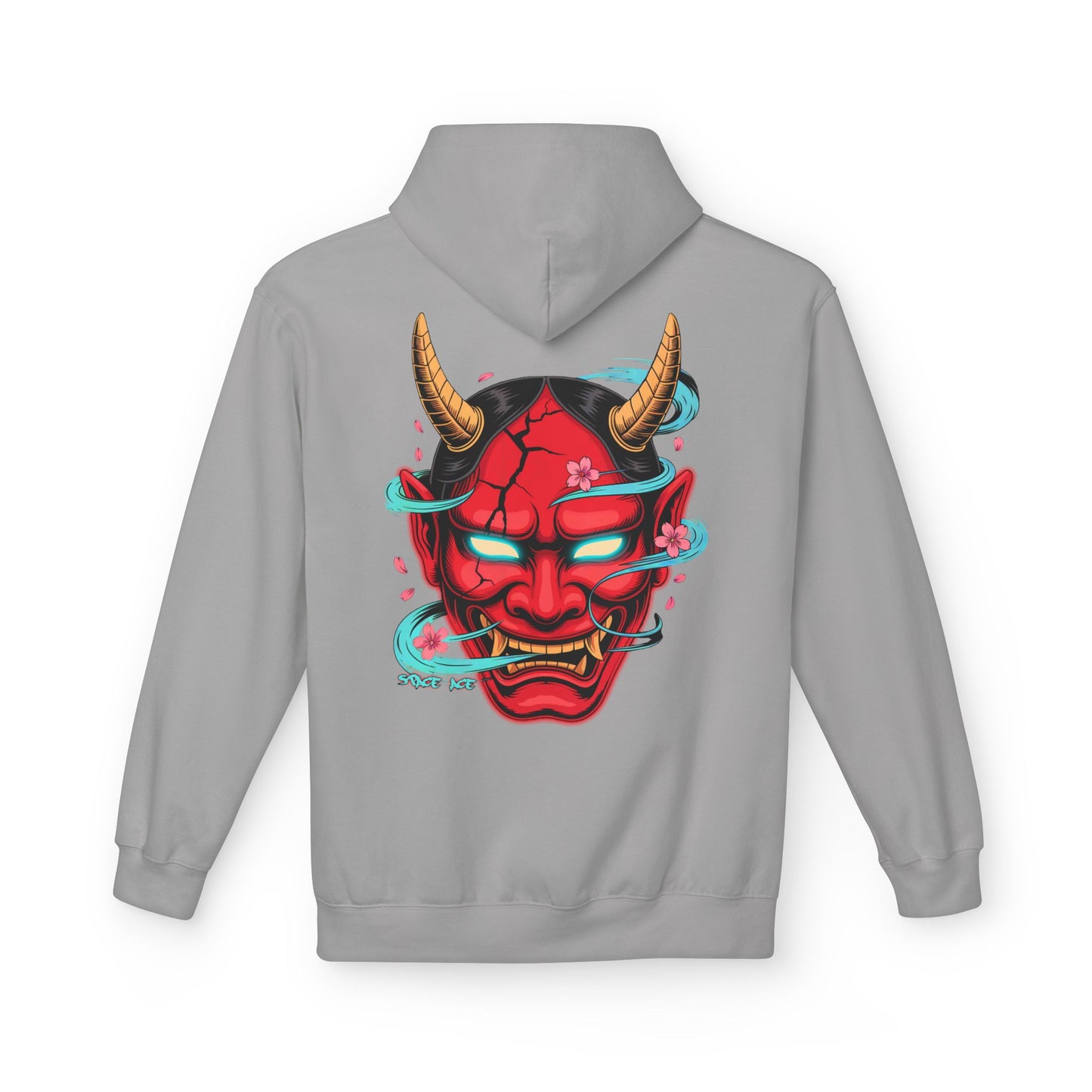 Hannya Mask Hoodie — Japanese Oni Mask Streetwear Pullover