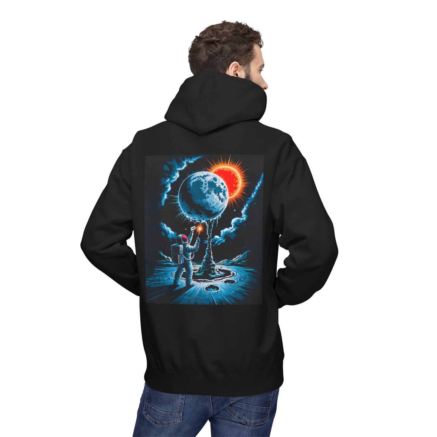 Moon Archinaut Hoodie — Astronaut Retro Vaporwave Graphic Hoodie
