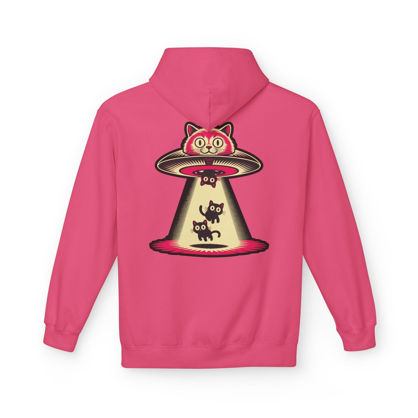 Cat UFO Hoodie — Abducted Kitties Graphic Hoodie