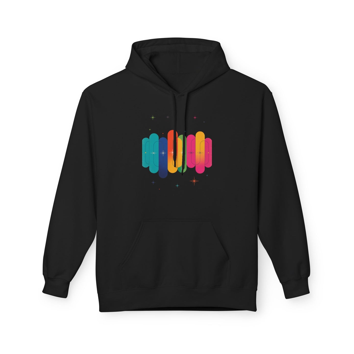 Rainbow Lips Hoodie — Colorful Graphic Pullover