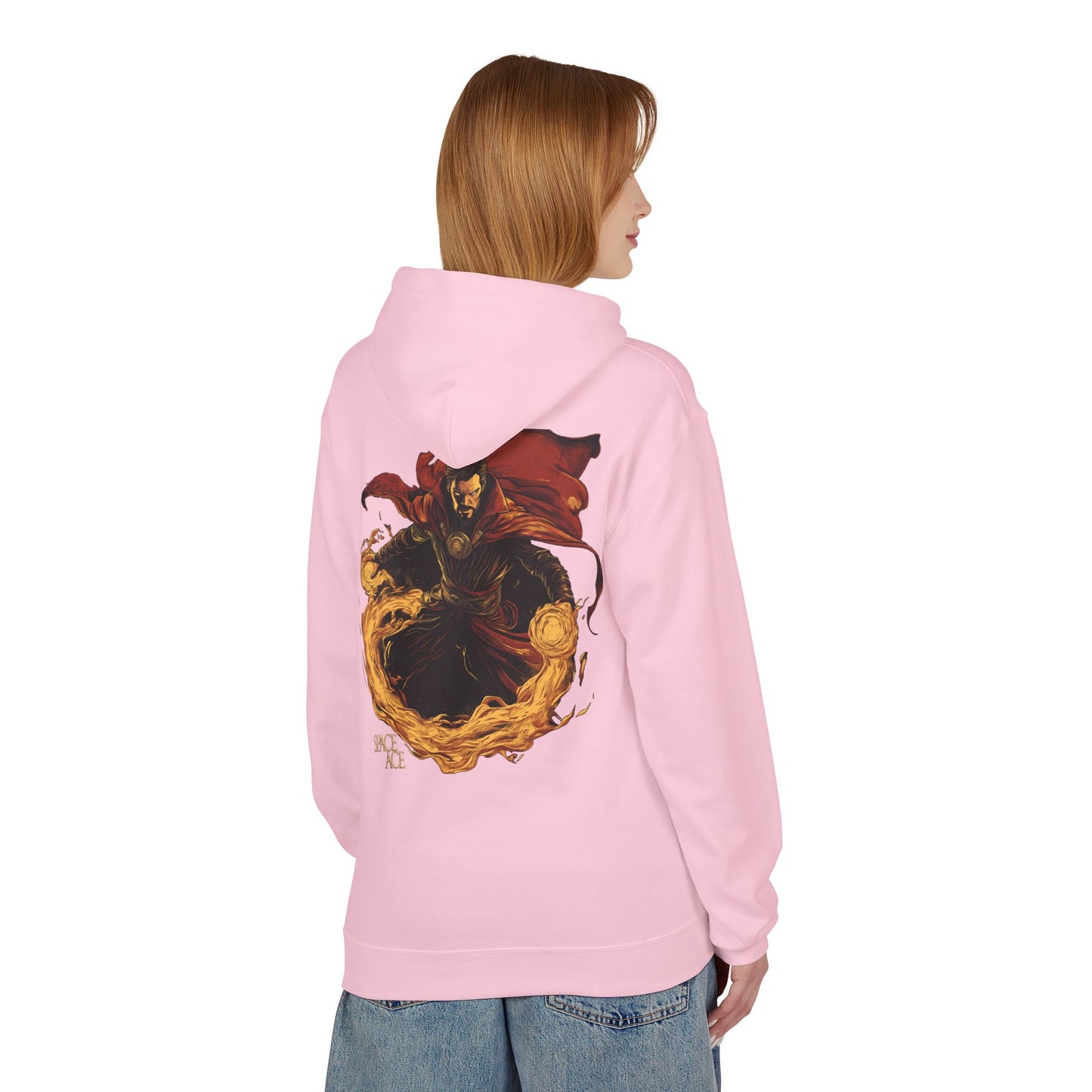 Magic Sorcerer Hoodie — Fiery Mystic Doctor of Science Graphic Pullover