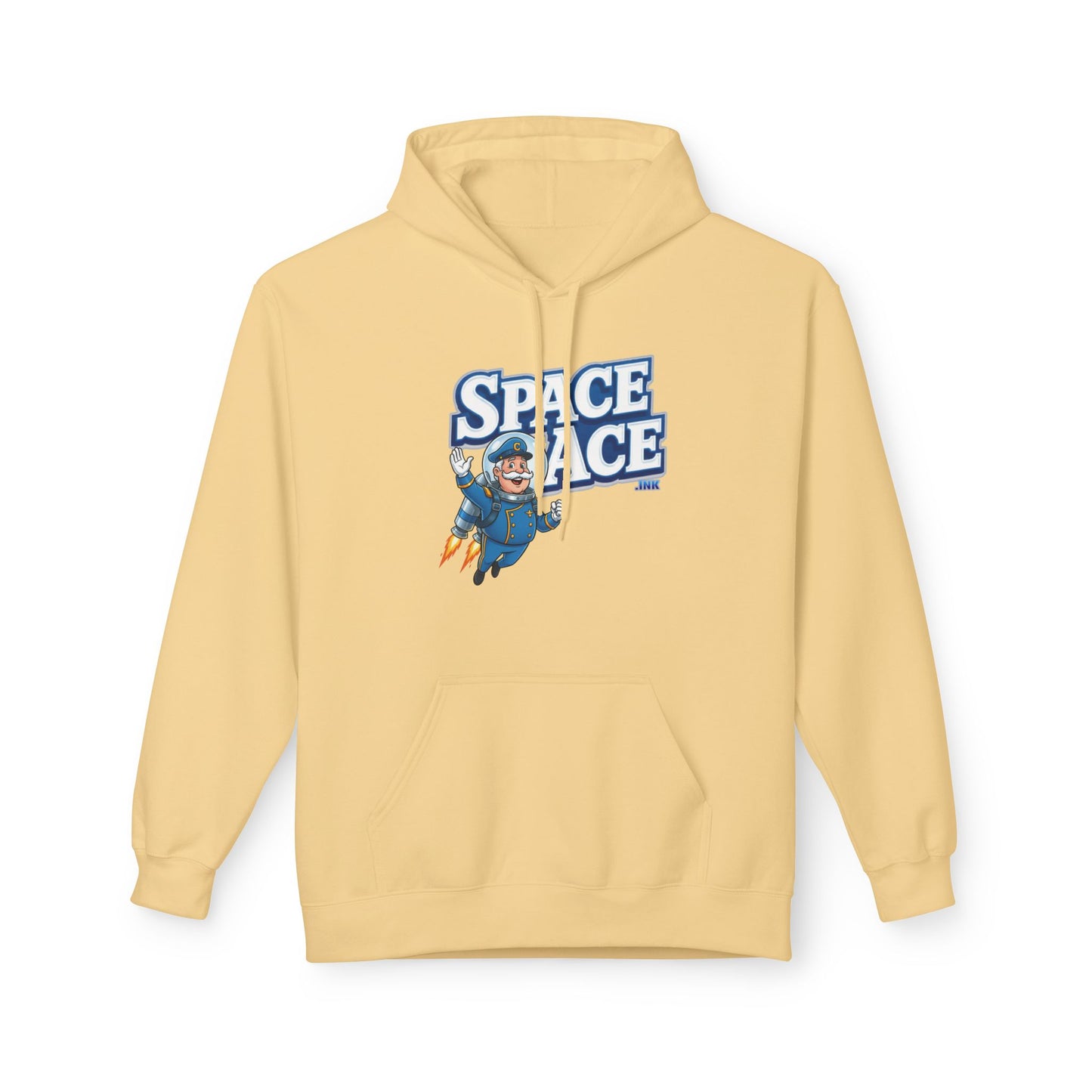 Space Ace Hoodie - General Crunch with Flaming Bike
