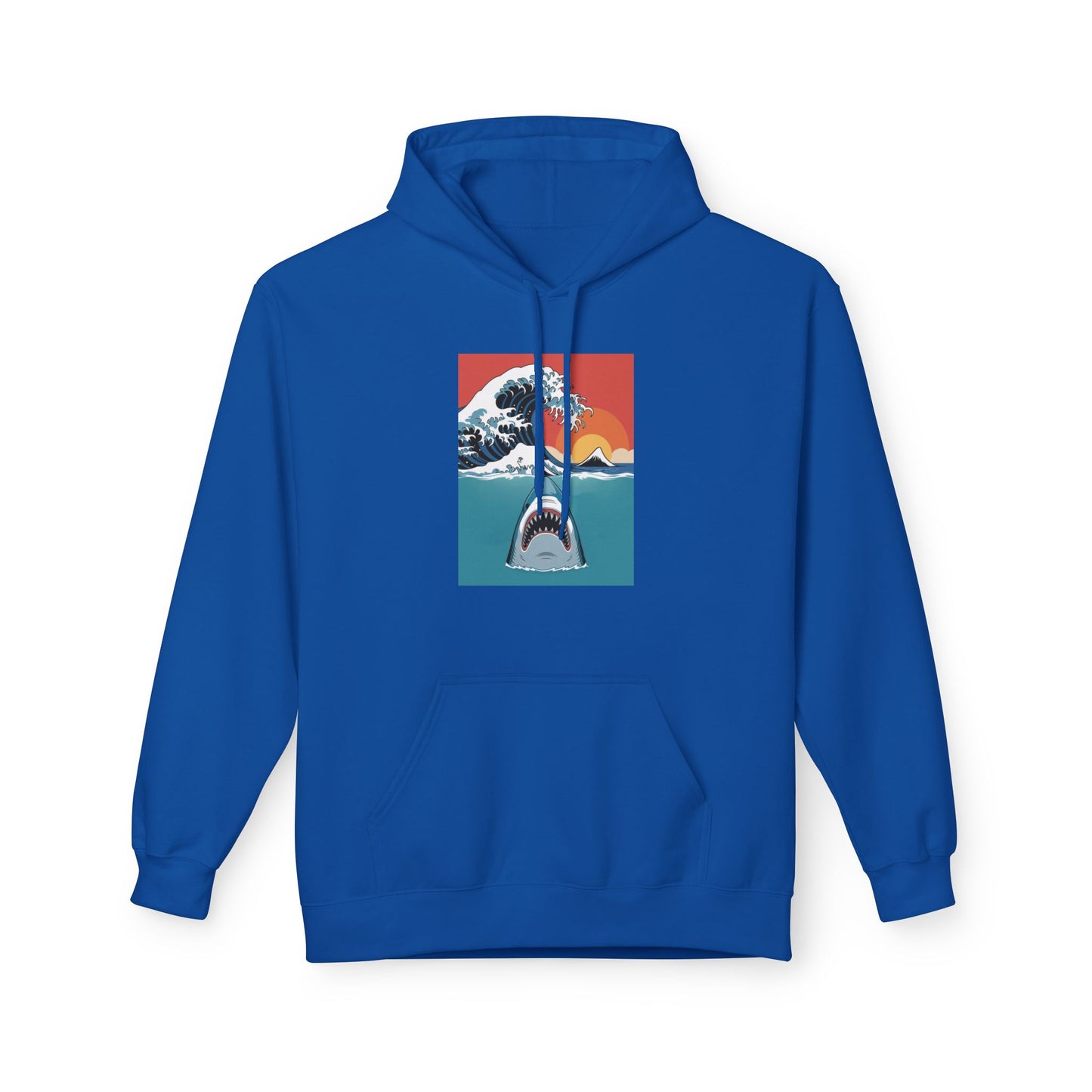 The Wave Jaws Hoodie, Unisex Warm Casual Wear, Beach Lover Gift, Nature-Inspired Apparel, Perfect for Summer, Relaxing Vibes