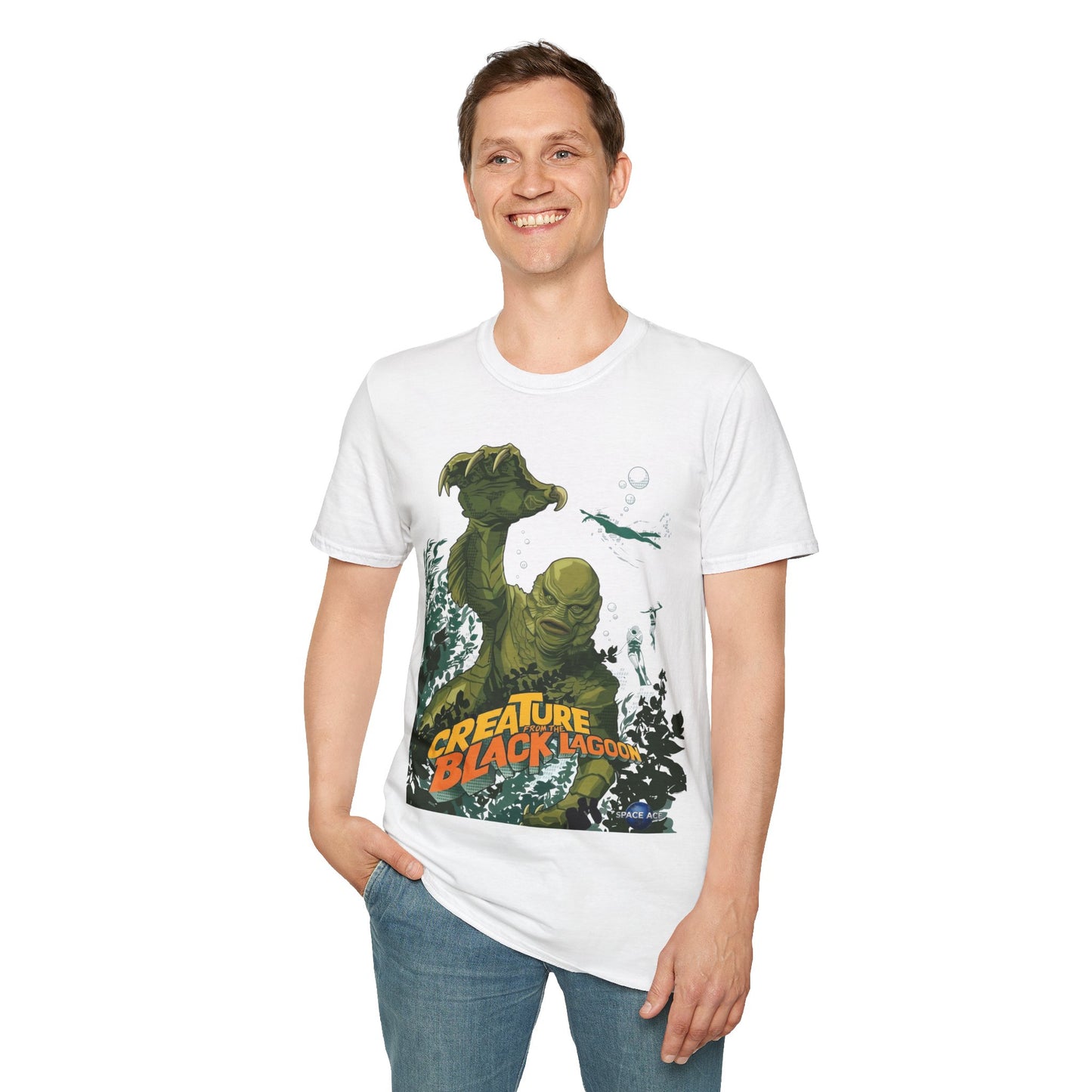 Creature Feature T‑Shirt — Vintage Swamp Monster Movie Graphic Tee