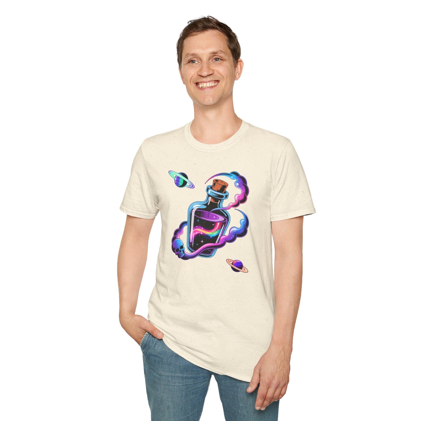 Galactic Potion T-Shirt, Cosmic Tee, Space Shirt, Gift for Astronomers, Science Lovers, Boho Style Apparel